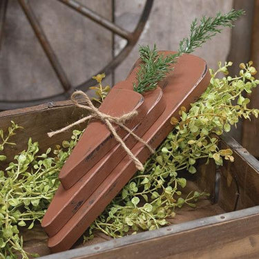 3 Set Chunky Wooden Carrot Bundle - The Fox Decor